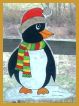 Fensterbild Pinguin