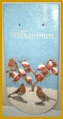 Biberschwanz Rotkehlchen im Winter